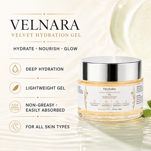 VELNARA Velvet Hydration Gel with hydration and lightweight texture benefits